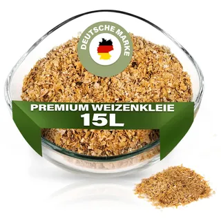 ENTAVA Weizenkleie 15L (4,5kg) - Premium Weizenkleie aus den Schalen des Weizenkorns, ballaststoffreich & naturbelassen, vielseitig einsetzbar zur Fütterung von Reptilien, Nagern, Futterinsekten etc.