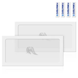 YIMATEECO Staubfilter PC 240mm Lüfterabdeckungen für Computer-Kühlerlüfter, Netzteil, PVC 50 Maschen, Magnetischer Rahmen, PC-Lüfter, PC-Kühler, Staubdicht(PVC Gentleman, 120 * 240mm, 2Stü, Weiß)