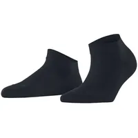 Falke Damen Sneaker-Socken - Sensitive London, Baumwolle, Bündchen, Logo, einfarbig, kurz Dunkelblau 35-38