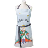 Coucke TNO-250-71060-000-CKE Kinderschürze, bedruckt, Baumwolle, der kleine Prinz, Blau, 75 x 66 cm