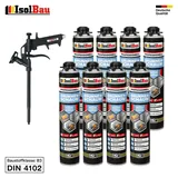 Brunnenschaum 8 x 750ml Bauschaum 1x Teflon Pistole Montageschaum Pistolenschaum