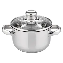 ELO Basic Galactica 15-teilig Edelstahl inklusive 3 Bratpfannen Pfas Free Pfanne + Kochtopf Silber