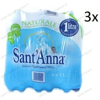 Sant'Anna Acqua Minerale Naturale Natürliches Mineralwasser wenig Natrium 18x1Lt