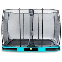 EXIT TOYS Elegant Inground-Trampolin 214 x 366 cm inkl. Economy Sicherheitsnetz blau