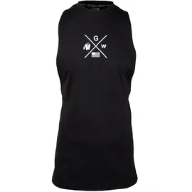 Gorilla Wear Cisco Drop Armhole Tanktop Schwarz/Weiß S