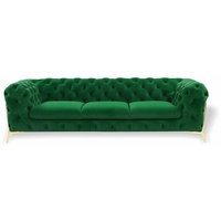 JVmoebel Sofa, Sofa 3 Sitzer Design Sofas Polster Couchen Leder Relax Sitz Möbel grün