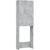vidaXL Waschmaschinenschrank 64 x 25,5 x 190 cm Grau Holz