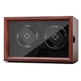 Klarstein Uhrenbeweger Brienz 2, Uhrenboxen Uhrenkasten Uhrenbeweger 2 Uhr braun