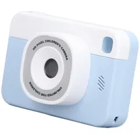 Kleine Kinderkamera, 4-Fach-Digitalkamera, 1080HD-Videokamera 48 MP mit 2,4-Zoll-IPS-Bildschirm, Autofokus, One Touch Zum Verschenken an Kinder. Blau