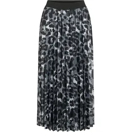 VILA Plisseerock Damen Bedruckt Grau 38