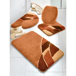 Badematte HAGEMANN Gr. 6, orange (terrakotta), Deckelbezug,, Badematten