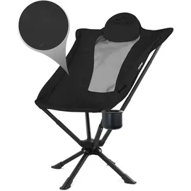 normani Outdoor Sports Campingstuhl Burnaby Schwarz
