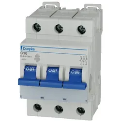 Leitungsschutzschalter DOEPKE 09916293 dreipolig, C-Charakteristik, 16A, 10kA