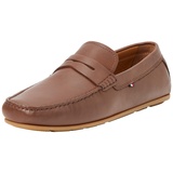 Tommy Hilfiger Herren Loafer Casual Leather Driver aus Leder, Braun (Winter Cognac), 44