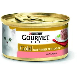 Purina Gourmet Gold Raffiniertes Ragout mit Lachs 12 x 85 g