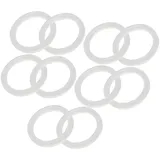VINTORKY Dichtungsring für Gläser Silikondichtringe Dichtungsersatz für Einmachgläser 70 mm Weiß 10 Stück