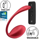 Satisfyer Shiny Petal Vibrationsei Red 11 cm
