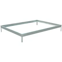 Floraworld Fundament zu Gewächshaus Grow II 34,5 cm x 190 cm x 250 cm Aluminium