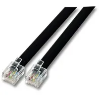 EFB K2404SW.6 Modularkabel schwarz, 2 x RJ12 (6/6) Stecker,