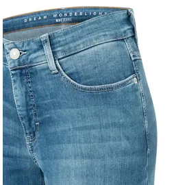MAC Dream Wide Leg Jeans in mittelblauer Waschung-D40 / L32