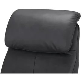 Hukla Relaxsessel Pierre Leder 88 x 117 x 87 cm Schwarz elektrisch