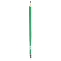 SIGMA Bleistift mit Radiergummi, HB Mine, Kunststoff, grün, 12 Stück