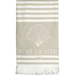 GreenGate Handtuch Viva La Mer, sand, 70x140cm