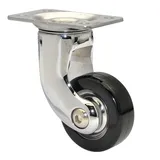 WAGNER Möbelrolle/Lenkrolle - DESIGN - Durchmesser Ø 40 mm, nickel, schwarz, Tragkraft 35 kg - 01008401