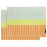 REMEMBER 2er-Set: Tischsets "Ben" in Hellblau - (L)43,5 x (B)32 cm