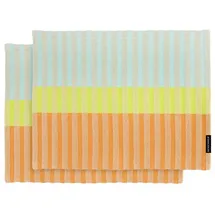 REMEMBER 2er-Set: Tischsets "Ben" in Hellblau - (L)43,5 x (B)32 cm