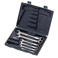KS Tools GEARplus Ratschenringmaulschlüssel-Satz, umschaltbar, 6-teilig