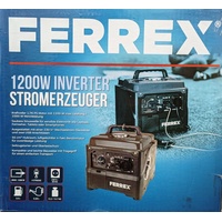 Ferrex Inverter Stromerzeuger 1200 W  4-Takt Notstromaggregat Benzin Not Strom