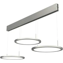 Naber Plate 3 LED Pendelleuchte edelstahlfarbig