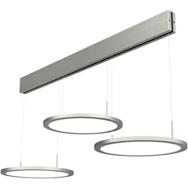 Naber Plate 3 LED Pendelleuchte edelstahlfarbig