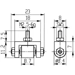 KÄFER Messeinsatz Ø 8,4 mm Rolle ( 4000851681 )
