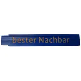 Heka Zollstock bester Nachbar 2 m, blau