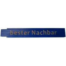 Heka Zollstock bester Nachbar 2 m, blau