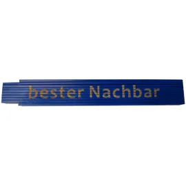 Heka Zollstock bester Nachbar 2 m, blau