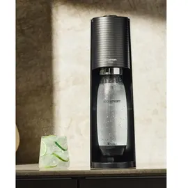 Sodastream Terra black + PET-Flasche 2 l + PET-Flache 1 l + Zylinder