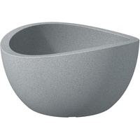 Scheurich Wave Globe Bowl Stony Grey, Kunststoff