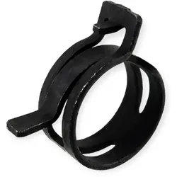 Federbandschelle schwarz 12mm Bandbreite  / (Spannbereich) 14,0 - 15,8 mm