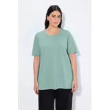 Ulla Popken T-Shirt helles moosgrün 54/56