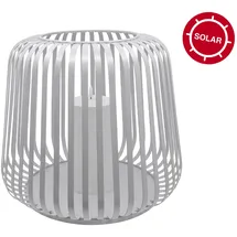 candela lights Laterne Metall 35x40 cm inkl. LED Kerze weiß