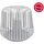 candela lights Laterne Metall 35x40 cm inkl. LED Kerze weiß