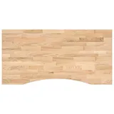 vidaXL Schreibtischplatte Unbehandelt 100x60x2,5 cm Massivholz Eiche