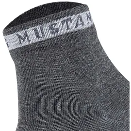 Mustang Casual Bio-Baumwolle Sneakersocken 6er Pack Dunkelgrau Mix 43-46