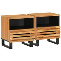 VidaXL Nachttische 2 Stk. 40x34x46 cm Massivholz Akazie