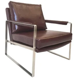JVmoebel Lounge-Sessel 84 x 75 x 70 cm Braun