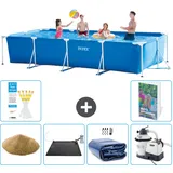 Rechteckiger Frame Pool - 450x220x84 Cm - 7-teilig  S69