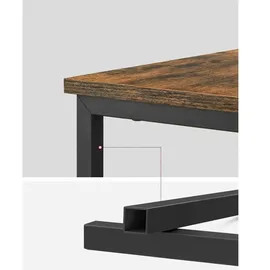 Möbel Kraft Beistelltisch Braun lackiert 35 x 61 x 35 cm